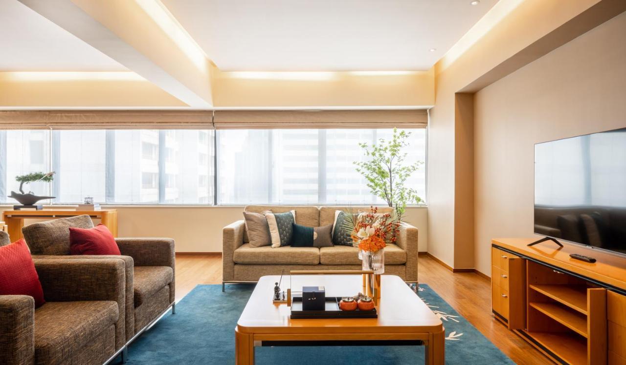 เซี่ยงไฮ้ เซ็นเตอร์ เซอร์วิซ อพาร์ตเมนต์ Aparthotel ภายนอก รูปภาพ