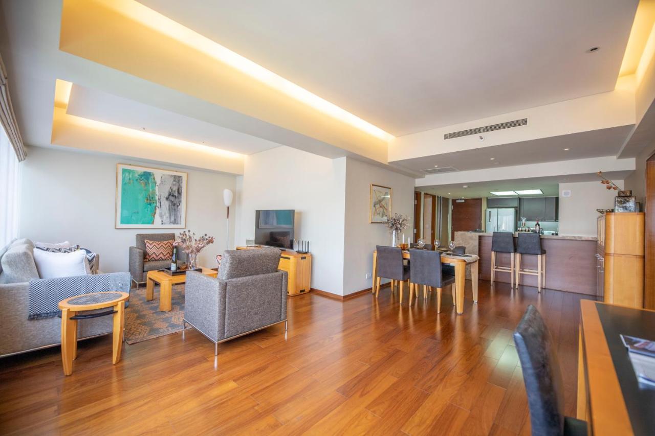 เซี่ยงไฮ้ เซ็นเตอร์ เซอร์วิซ อพาร์ตเมนต์ Aparthotel ภายนอก รูปภาพ