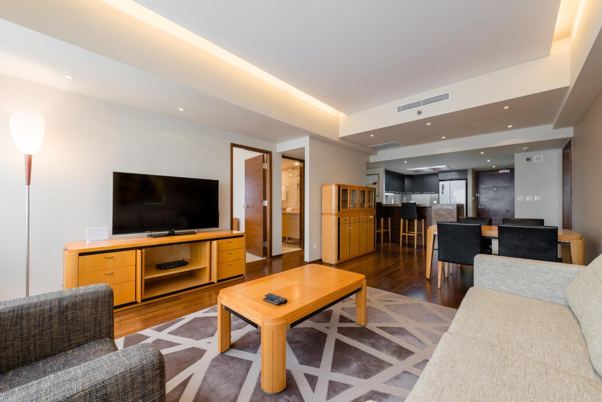เซี่ยงไฮ้ เซ็นเตอร์ เซอร์วิซ อพาร์ตเมนต์ Aparthotel ภายนอก รูปภาพ
