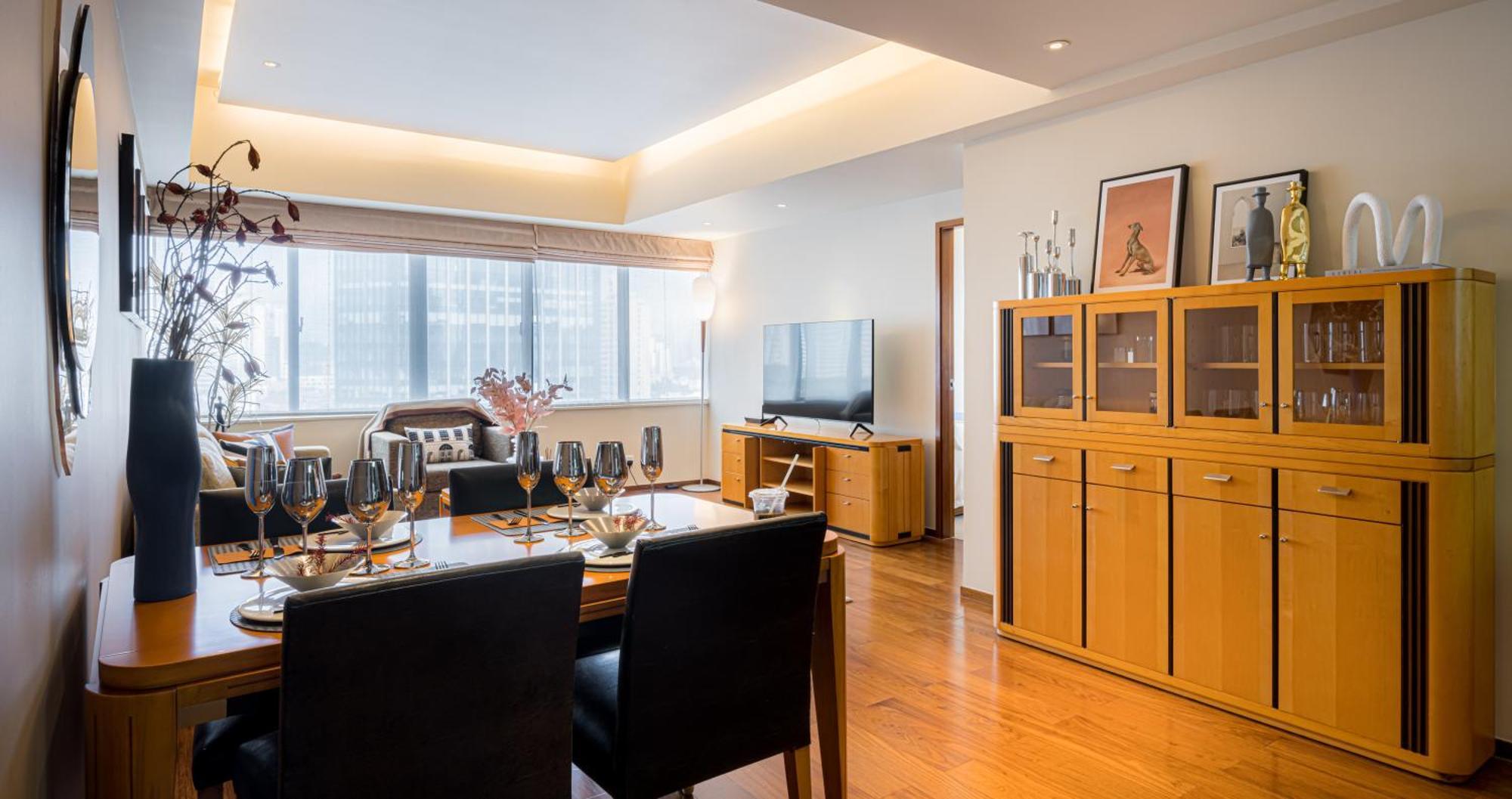 เซี่ยงไฮ้ เซ็นเตอร์ เซอร์วิซ อพาร์ตเมนต์ Aparthotel ภายนอก รูปภาพ