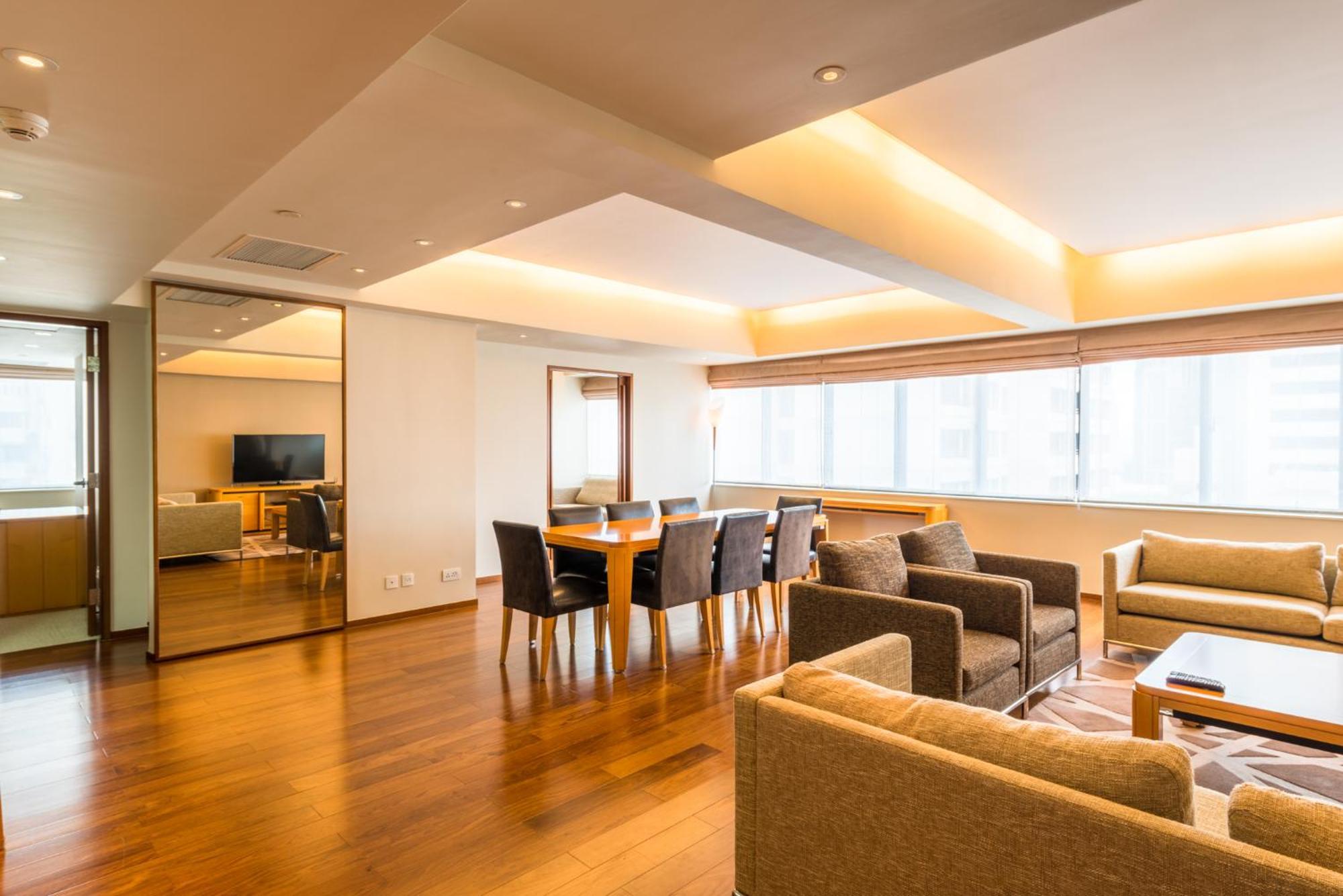 เซี่ยงไฮ้ เซ็นเตอร์ เซอร์วิซ อพาร์ตเมนต์ Aparthotel ภายนอก รูปภาพ